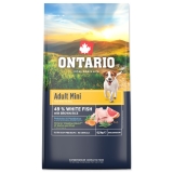 Ontario Mini Adult White Fish with Brown rice 6,5 kg
